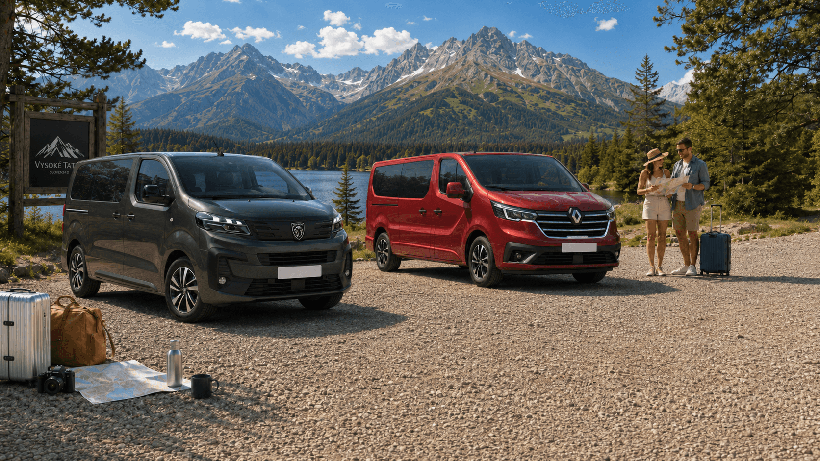 viacmiestne autá v ponuke Peugeot traveler Renault trafic na prenájom