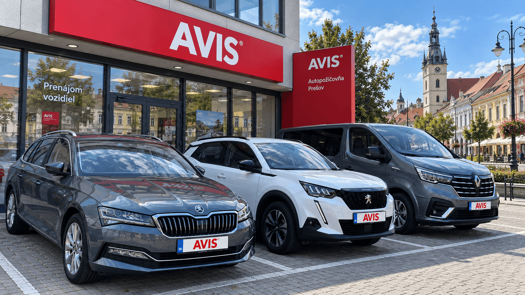 Autopožičovňa AVIS v historickom Prešove