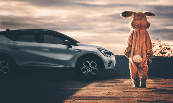 Veľkonočný prenájom auta.